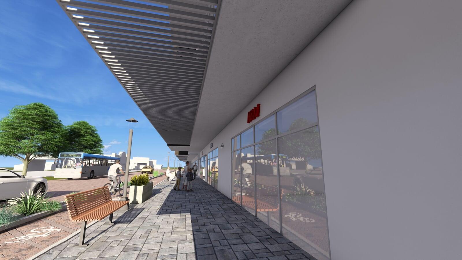 Sidewalk with Frontage Zone